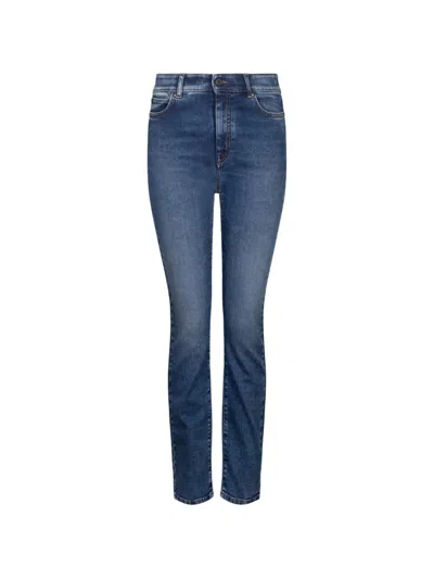Weekend Max Mara Pockets Jeans In Blue