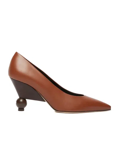 Weekend Max Mara Pointed-toe High Heels In Brown