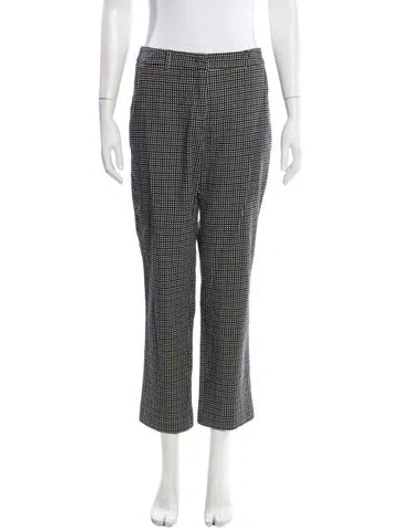 Pre-owned Weekend Max Mara Polka Dot Print Straight Leg Pants In Gray