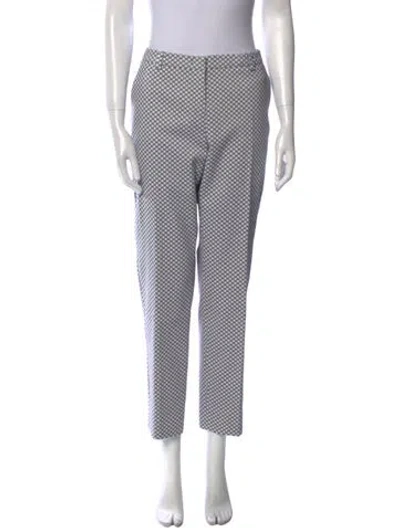 Pre-owned Weekend Max Mara Polka Dot Print Straight Leg Pants W/ Tags In Neutral