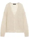 Weekend Max Mara Arduino Ecru Cardigan In Beige