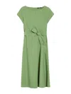 Weekend Max Mara Abito Magma In Popeline In Green