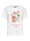 Weekend Max Mara Ara Printed Jersey Short Sleeved T-shirt In White
