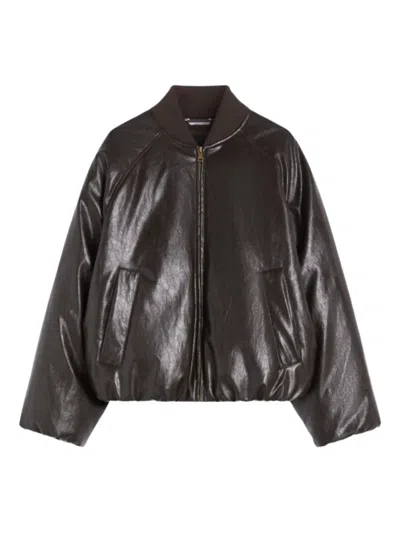 WEEKEND MAX MARA POTENTE ZIP-CLOSURE BOMBER JACKET