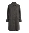 Weekend Max Mara Prince Of Wales Check Coat In Gray