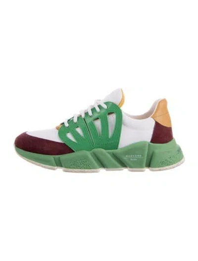 Pre-owned Weekend Max Mara Printed Athletic Sneakers In Green
