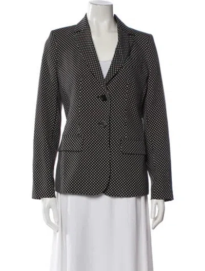 Pre-owned Weekend Max Mara Printed Blazer In Black