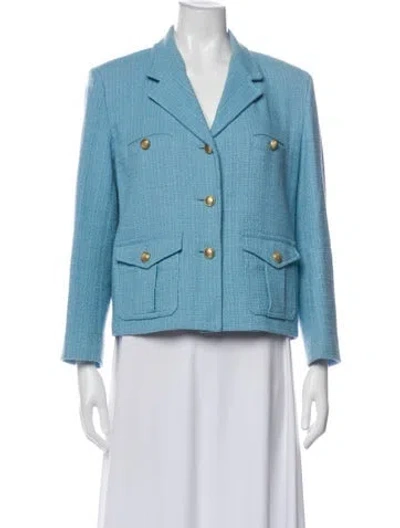 Pre-owned Weekend Max Mara Printed Blazer In Blue