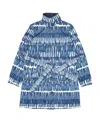 Weekend Max Mara Printed Casual Jacket In Blue