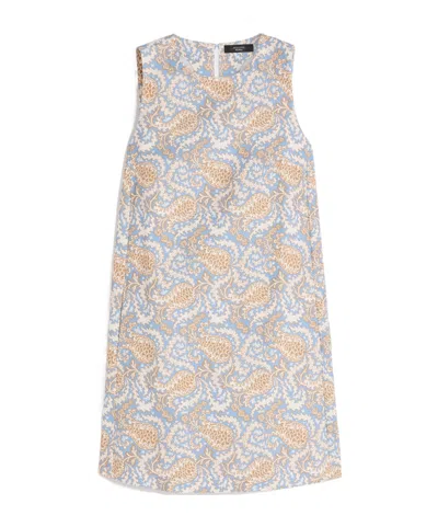 Weekend Max Mara Printed Cotton A-line Dress In Multi