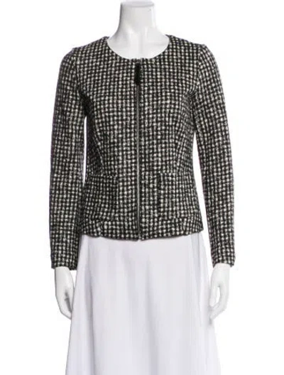 Pre-owned Weekend Max Mara Printed Evening Jacket In Black