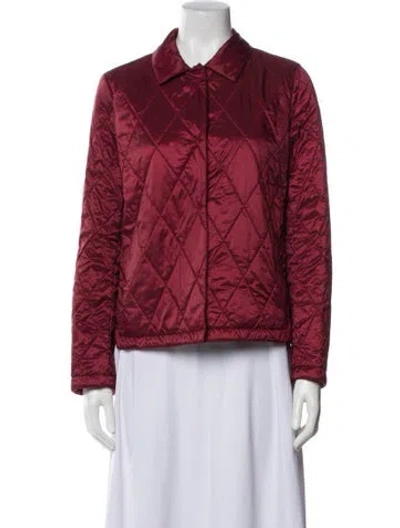 Pre-owned Weekend Max Mara Printed Jacket In Red