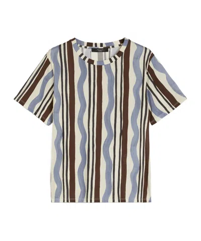 Weekend Max Mara Printed Jersey T-shirt In White