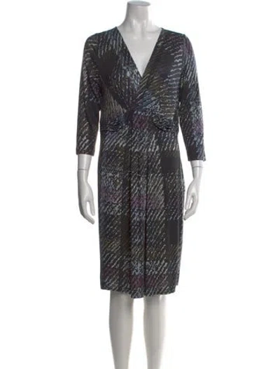 Pre-owned Weekend Max Mara Printed Knee-length Dress In Multi