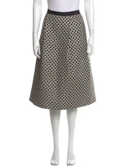 Pre-owned Weekend Max Mara Printed Knee-length Skirt