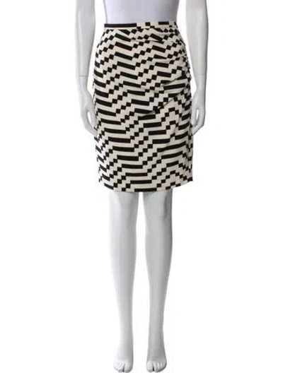 Pre-owned Weekend Max Mara Printed Knee-length Skirt In Neutral