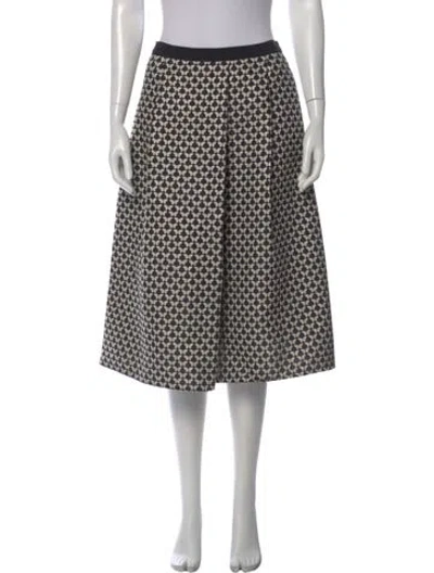 Pre-owned Weekend Max Mara Printed Knee-length Skirt W/ Tags