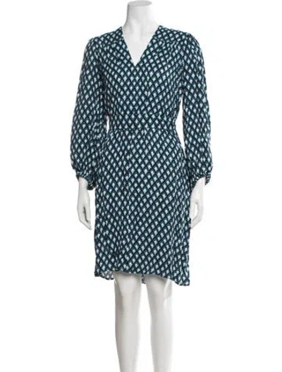 Pre-owned Weekend Max Mara Printed Midi Length Dress In Black