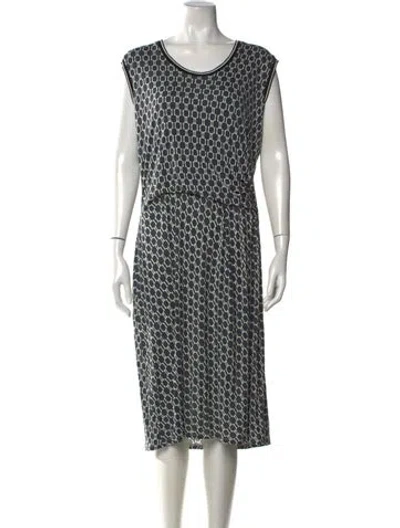 Pre-owned Weekend Max Mara Printed Midi Length Dress In Multicolor