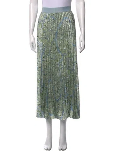 Pre-owned Weekend Max Mara Printed Midi Length Skirt In Multi