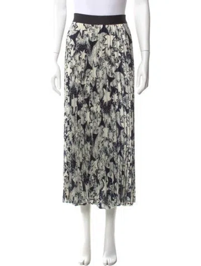 Pre-owned Weekend Max Mara Printed Midi Length Skirt W/ Tags In Neutral