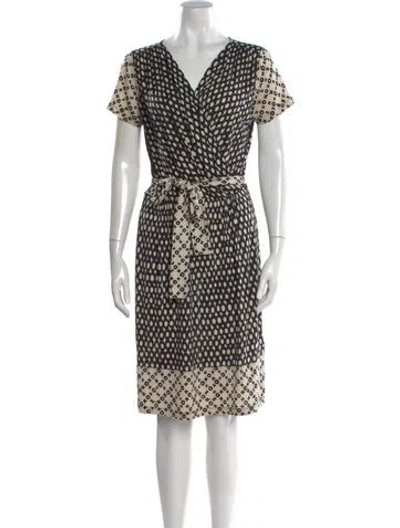 Pre-owned Weekend Max Mara Printed Mini Dress In Black
