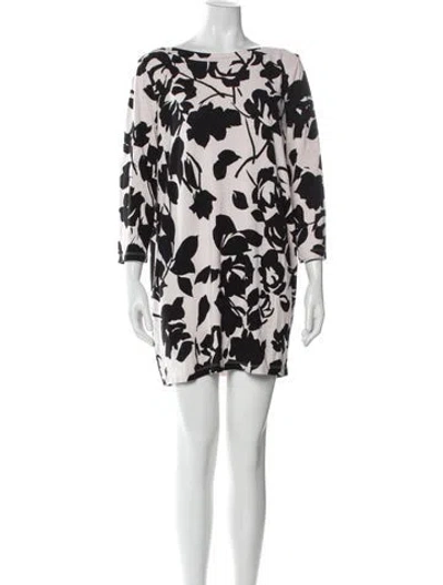 Pre-owned Weekend Max Mara Printed Mini Dress In Multi