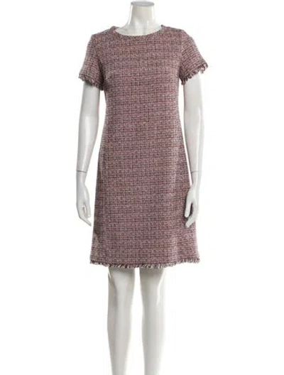Pre-owned Weekend Max Mara Printed Mini Dress In Pink