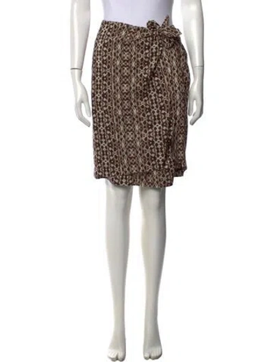 Pre-owned Weekend Max Mara Printed Mini Skirt W/ Tags In Grey