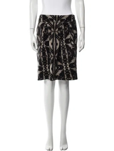 Pre-owned Weekend Max Mara Printed Mini Skirt In White