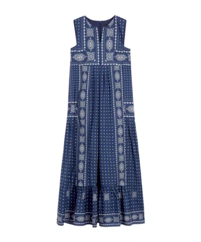 Weekend Max Mara Printed Poplin Dress In Multi