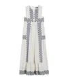 Weekend Max Mara Cotton Printed Midi Dress In White
