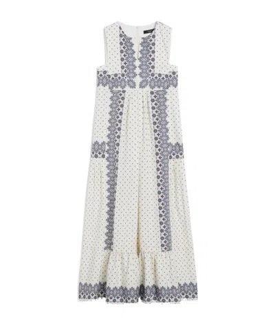 WEEKEND MAX MARA PRINTED POPLIN DRESS