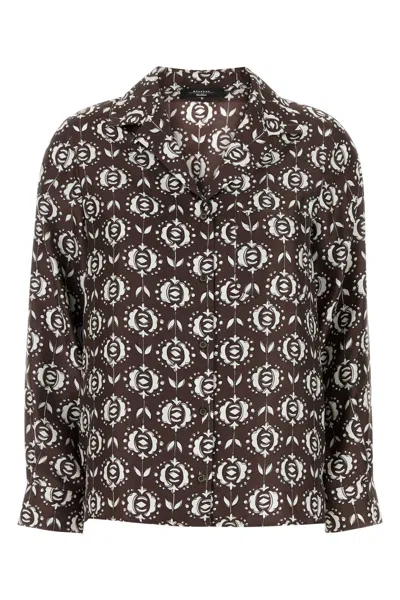 WEEKEND MAX MARA WEEKEND MAX MARA PRINTED SILK ONCIA SHIRT