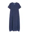 Weekend Max Mara Printed Silk T-shirt Dress In Blue