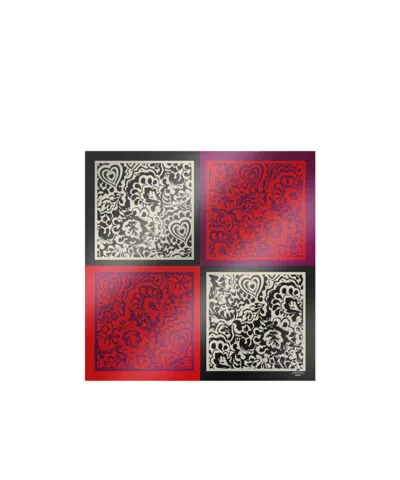 Weekend Max Mara Printed Silk Twill Foulard In Red
