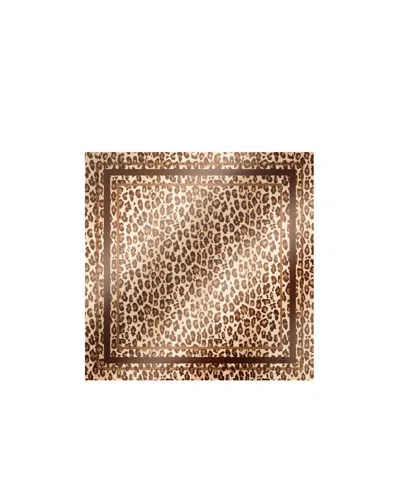 Weekend Max Mara Printed Silk Twill Scarf In Brown