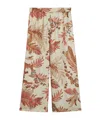 Weekend Max Mara Floral-print Silk Trousers