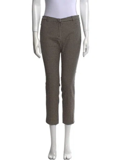 Pre-owned Weekend Max Mara Printed Skinny Leg Pants In Black