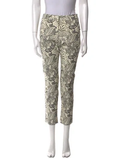 Pre-owned Weekend Max Mara Printed Skinny Leg Pants In Neutral