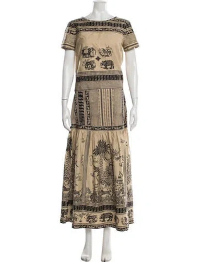 Pre-owned Weekend Max Mara Printed Skirt Set In Multicolor