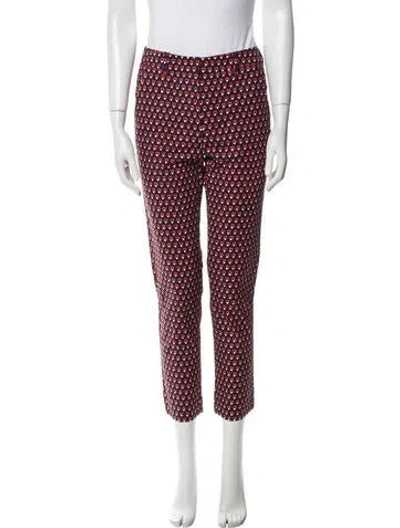 Pre-owned Weekend Max Mara Printed Straight Leg Pants W/ Tags In Multi