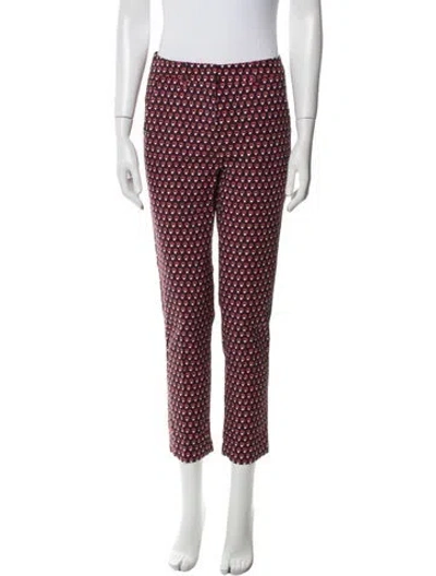 Pre-owned Weekend Max Mara Printed Straight Leg Pants W/ Tags In Multi