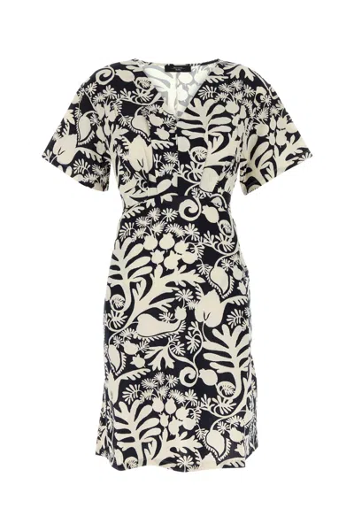 Weekend Max Mara Printed Stretch Lyocell Lucas Mini Dress