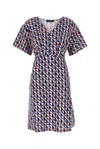 Weekend Max Mara Printed Stretch Lyocell Lucas Mini Dress