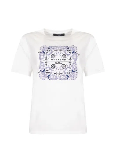 Weekend Max Mara Printed T-shirt In White