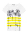 Weekend Max Mara Printed T-shirt With Round Neck In White