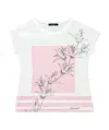 Weekend Max Mara Printed T-shirt With Round Neck In White