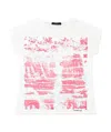 Weekend Max Mara Printed T-shirt With Round Neck In White