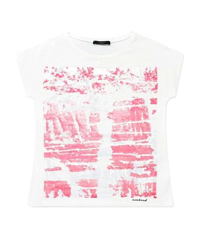 Weekend Max Mara Printed T-shirt With Round Neck In White